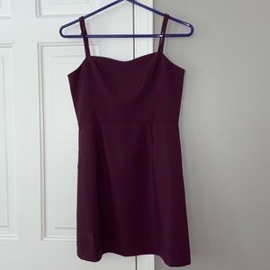 dark purple mini dress